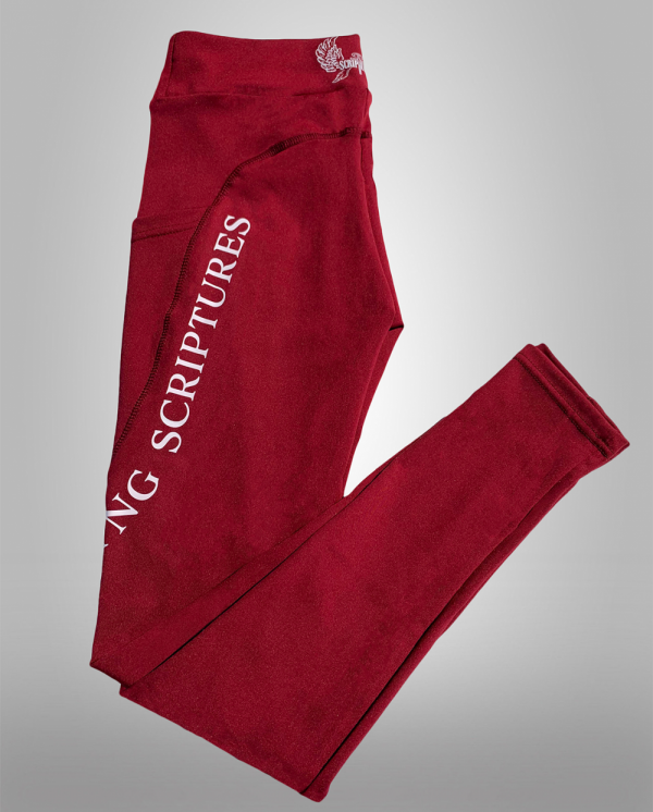Women's LS Bleeding Words Deep Pocket Leggings