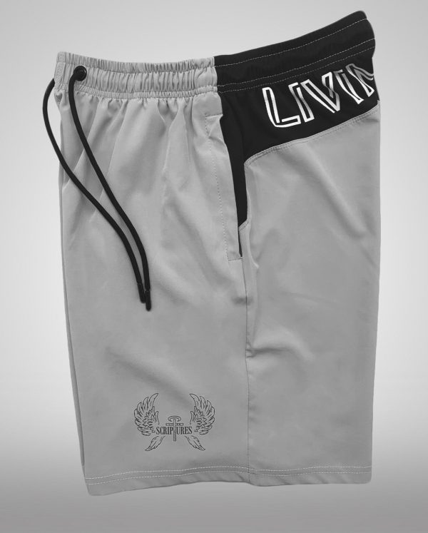 “Full Length Living Scriptures Logo” Knee High Shorts