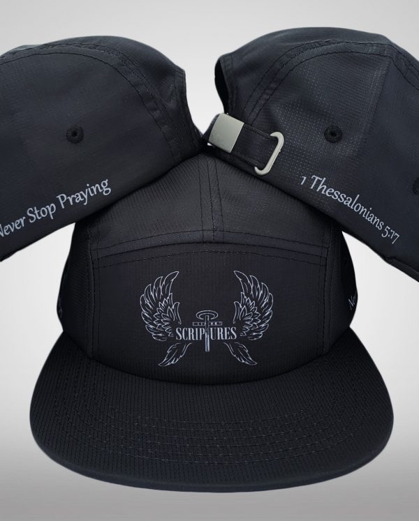 5-Panel "Never Stop Praying" Polyester Sublimated Hat