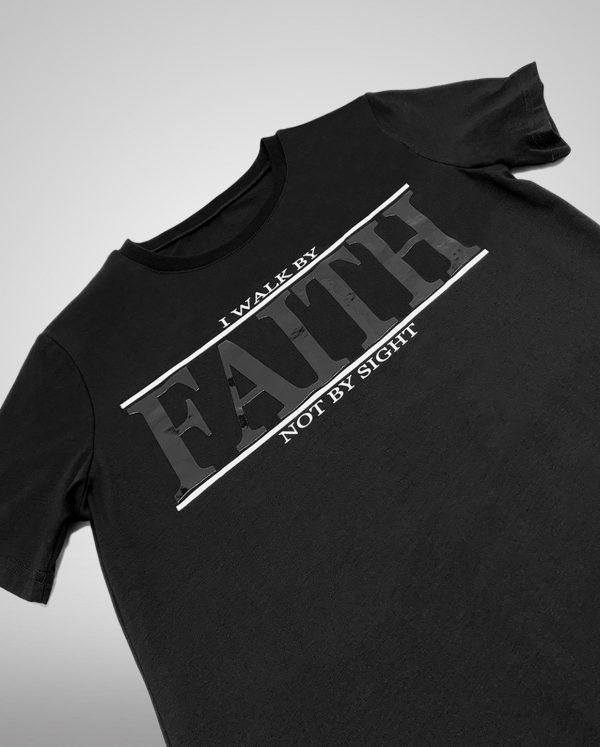 "I Walk By Faith" Women's t-shirt