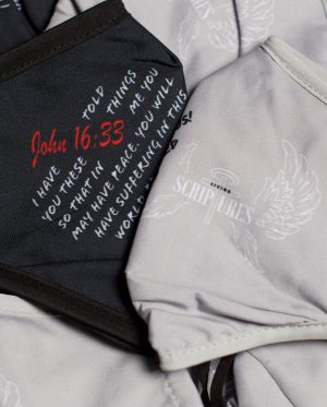 "Overcomer" Sublimated Face Mask (John 16:33)