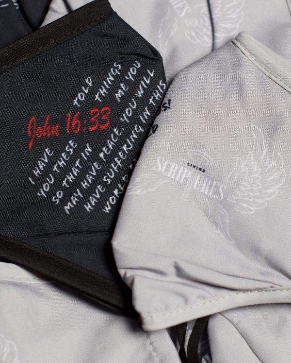 "Overcomer" Sublimated Face Mask (John 16:33)